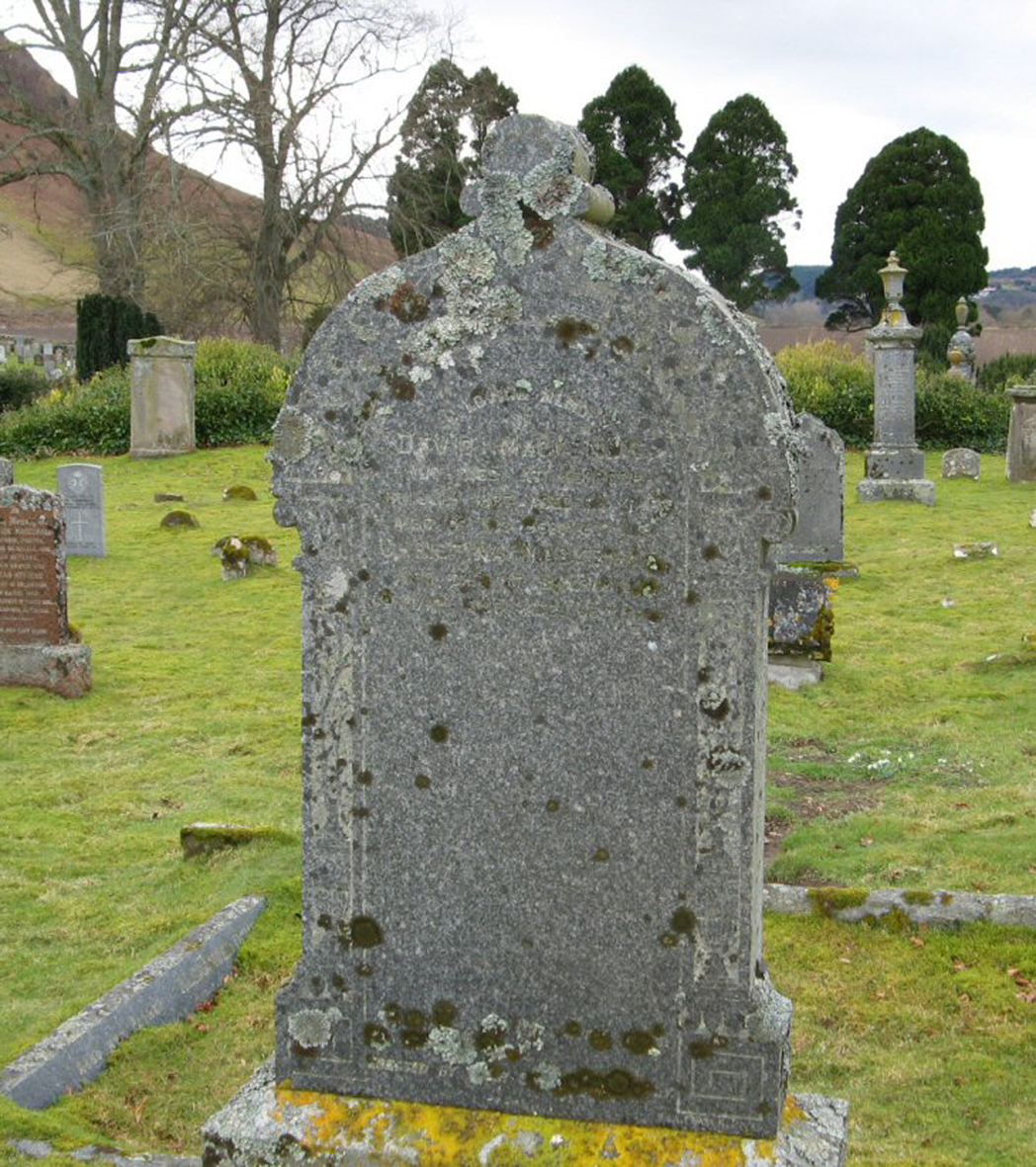 Photo of headstones/David & Christina MacLennan (MacKenzie) MI Fodderty